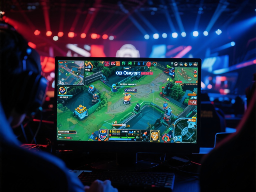 电竞游戏近年来因震撼的视觉效果与紧张刺激的赛事体验